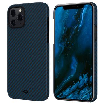 Pitaka MagEZ Case Twill Black/Blue for iPhone 12 Pro (KI1208P)