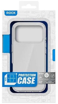 Rock Crystal Series case for iPhone 17 Pro Transparent