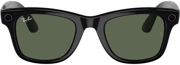 Ray-Ban Meta Wayfarer Large - Shiny Black / G-15 Green (RW4008 601/71 53-22)