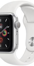Apple Watch Series 5 GPS 40mm Silver Aluminum Case with White Sport Band (MWV62) после замены