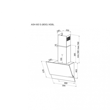 Pyramida ASH 60 S (800) XGBL