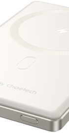 Choetech PD 20W 5000 mAh Ultra-Thin Magnetic Power Bank White