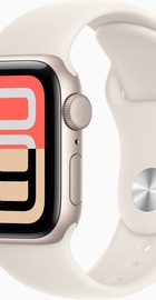 Apple Watch SE 3 GPS 40mm Starlight Alu. Case w. Starlight S. Band - S/M (MEH34)