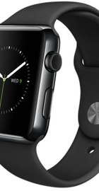 Apple Watch 42mm Space Black Stainless Steel Case with Black sport Band (MLC82)