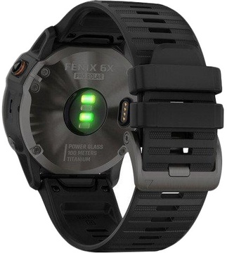Garmin Fenix 6X Pro Solar Titanium Carbon Grey DLC with Black Band (010-02157-21)