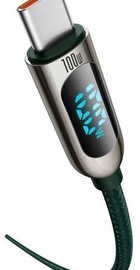Baseus Display Fast Charging Type-C to Type-C 100W 1m Dark Green (CATSK-B06)