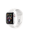 Apple Watch Series 4 GPS + Cellular 40mm Stainless Steel Case with White Sport Band (MTUL2, MTVJ2)