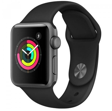 Apple Watch Series 3 GPS 42mm Space Gray with Black Sport Band (MTF32)