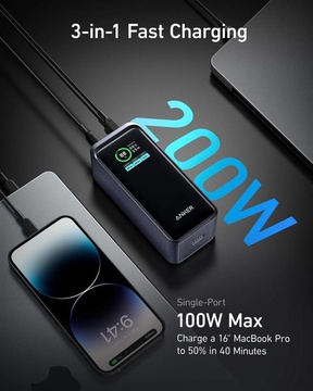 Anker 735 Prime 20000mAh 200W Black (A1336011)