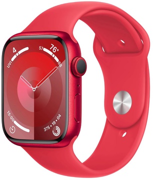 Apple Watch Series 9 GPS + Cellular 45mm PRODUCT RED Aluminum Case With PRODUCT RED Sport Band - S/M (MRYE3)