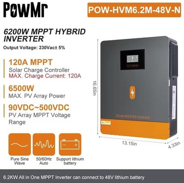 PowMr Powerwall LiFePO4 51,2V 100Ah 5120Wh (POW-LIO48100-16S)