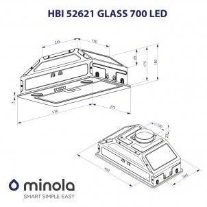 Minola HBI 52621 BL GLASS 700 LED