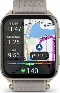 Garmin Venu X1 Soft Gold Titanium and French Grey Nylon (010-02980-33)