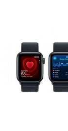 Apple Watch SE 2 GPS 40mm Midnight Aluminium Case with Midnight Sport Loop (MRE03)