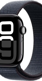 Apple Watch Series 10 GPS 42mm Jet Black Aluminum Case With Ink Sport Loop (MWWG3)