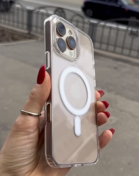 Space Clear Case with MagSafe for iPhone 16 Plus