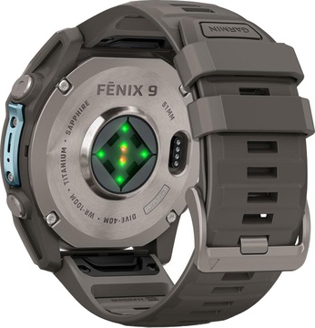 Garmin Fenix 9 51mm Titanium with Pebble Gray Silicone Band (010-04763-00/01)