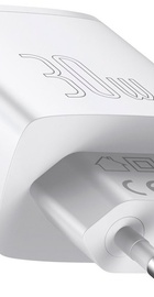 Baseus Compact Quick Charger 2U+C 30W White (CCXJ-E02)