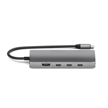 Satechi USB-C Multiport Adapter 8K with Ethernet V3 Space Gray (ST-P8KEM)