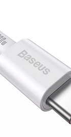 Baseus Superior Series Fast Charging Type-C to Type-C PD 100W (1m) White (CATYS-B02)
