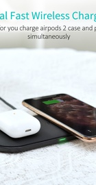 Choetech 5-Coil Dual Fast Wireless Charger