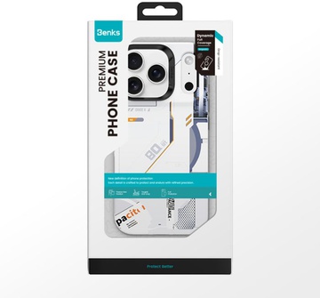 Benks Dynamic Magnetic Mecha Case for iPhone 17 Pro Max with MagSafe White