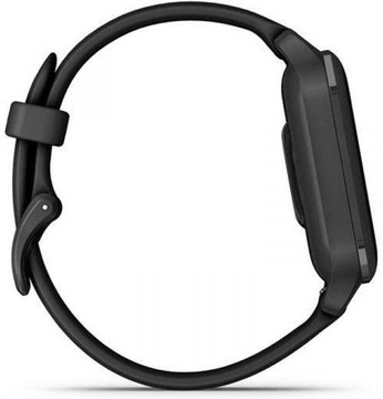 Garmin Venu Sq 2 – Music Edition Slate Aluminum Bezel with Black Case and Silicone Band (010-02700-00/10/80