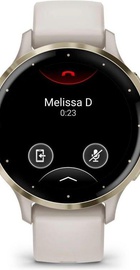 Garmin Venu 3S Soft Gold S. Steel Bezel with Ivory Case and S. Band (010-02785-04/54)