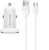 Borofone BZ12 Lasting Power 2USB 2.4A + USB Type-C White