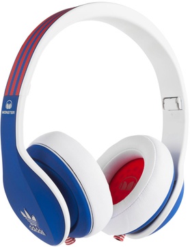 Monster Adidas Originals Limited Over-Ear Blue and Red over White