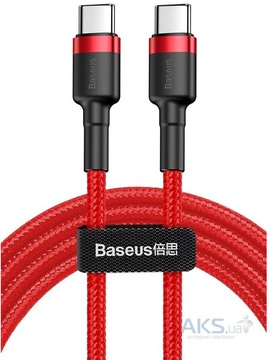 Baseus Cafule PD2.0 60W flash charging USB Type-C 20V 3A 1M Red (CATKLF-G09)