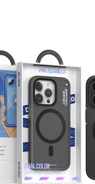 Blueo Dual Color Phone Case for iPhone 15 Pro with MagSafe Black