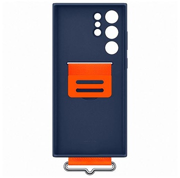 Samsung S908 Galaxy S22 Ultra Silicone with Strap Cover Navy (EF-GS908TNEG)