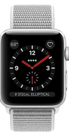 Apple Watch Series 3 GPS + Cellular 42mm Silver Aluminum w. Seashell Sport L. (MQKQ2)