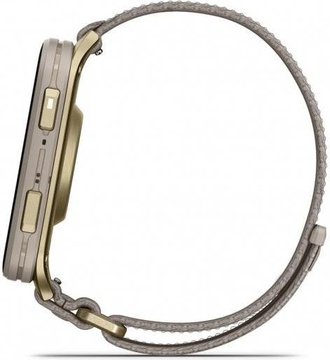 Garmin Venu X1 Soft Gold Titanium and French Grey Nylon (010-02980-33)