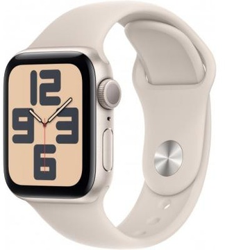 Apple Watch SE 2 GPS 40mm Starlight Aluminium Case with Starlight Sport Band S/M (MR9U3)