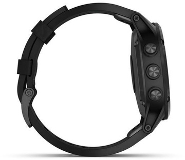 Garmin Fenix 5 Plus Sapphire Black with Leather Band (010-01988-07)