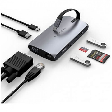 Satechi Aluminum USB-C On-the-Go Multiport Adapter Space Grey (ST-UCMBAM)