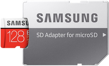 Samsung microSDXC 128GB EVO Plus Class 10 UHS-I U3 + SD Adapter (MB-MC128GA/RU)
