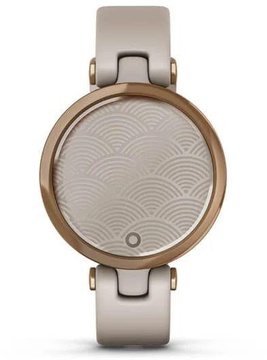 Garmin Lily Rose Gold Bezel with Light Sand Case and Silicone Band (010-02384-11)