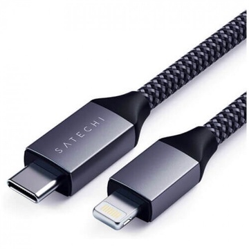 Satechi USB-C to Lightning Cable Space Gray (1.8 m) (ST-TCL18M)