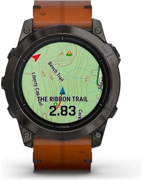 Garmin Epix Pro Gen 2 Sapphire 51mm Carbon G. DLC Tit. with Chestnut L. Band (010-02804-30)