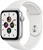 Apple Watch SE 44mm Silver Aluminum Case with White Sport Band (MYDQ2)