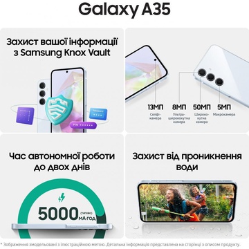 Samsung Galaxy A35 5G 6/128GB Awesome Iceblue (SM-A356BLBB)