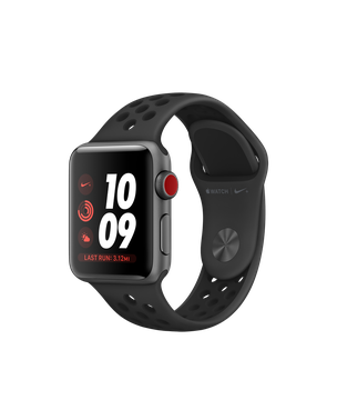 Apple Watch 38mm Nike+ Series 3 GPS + Cellular Space Gray Aluminum Case with Anthracite/Black Nike Sport Band (MTGJ2)