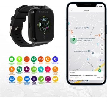 AmiGo GO006 GPS 4G WIFI VIDEOCALL Black