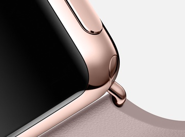 Apple Watch Edition 38mm 18-Karat Rose Gold Case with Rose Gray Modern Buckle (MJ3K2)