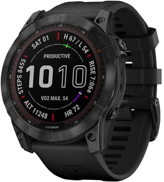 Garmin Fenix 7X Sapphire S. Black DLC Titanium w. Black Band (010-02541-22/23/45)