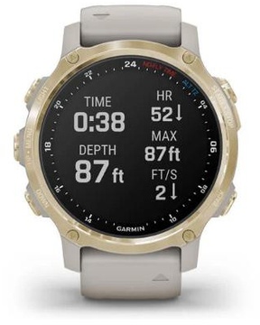 Garmin Descent Mk2S Light Gold with Light Sand Silicone Band (010-02403-01)