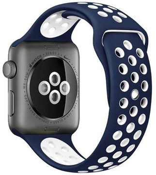 Apple Watch 38mm/40mm/41mm/42mm Sport Band Nike Midnight Blue/White (copy)